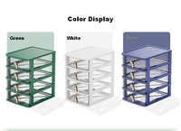 Boîte de rangement peu encombrante, entièrement transparente, style minimaliste de luxe, design anti-poussière, plusieurs tailles disponibles
