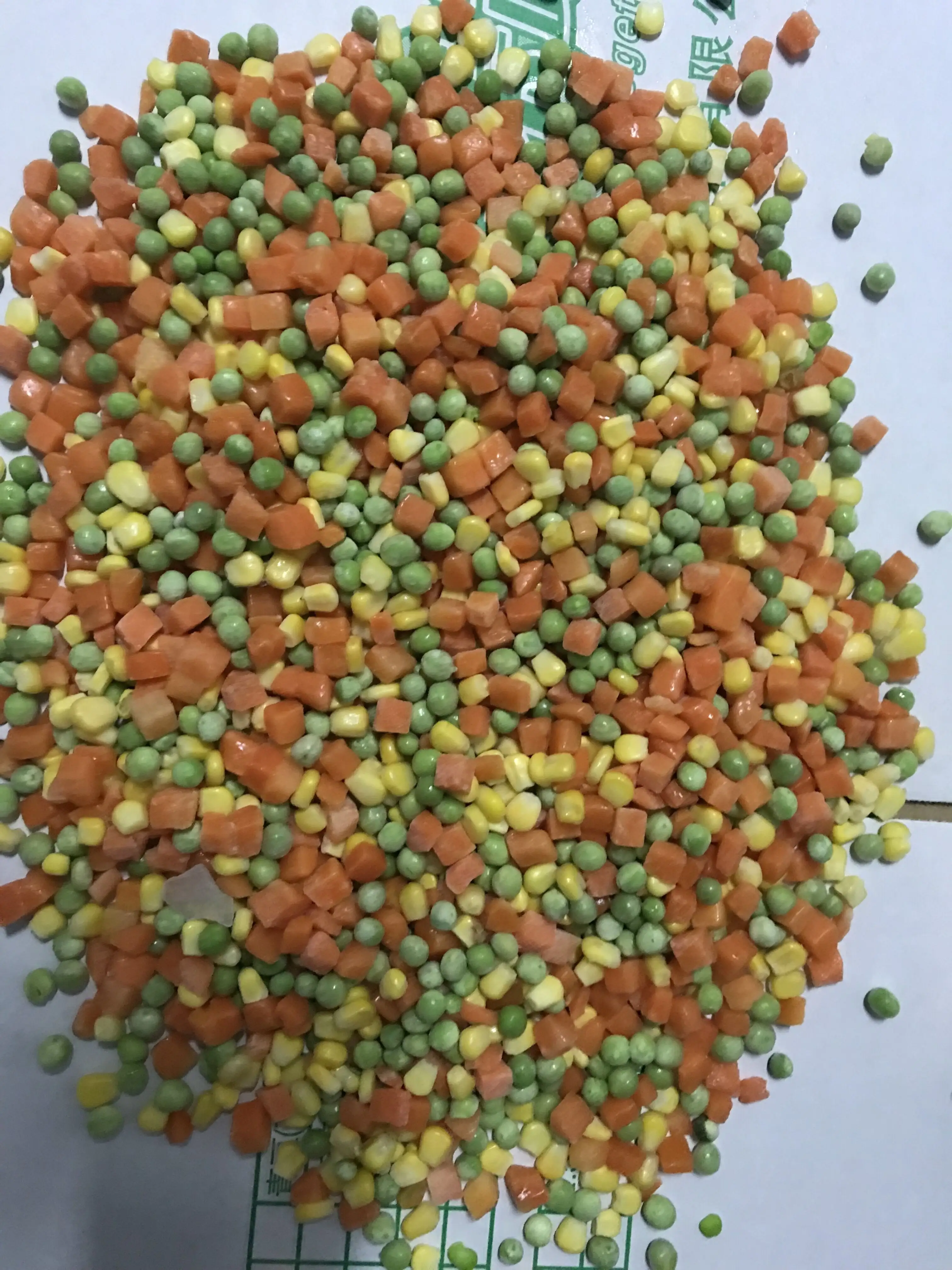 Wholesale Fresh High Quality Iqf Carrot Pea Green Bean Sweet Corn Frozen Mixed Vegetables