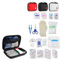 Trousse de premiers secours portable mini format, personnalisable avec logo et couleur, pour activités de plein air, survie, camping, blessures quotidiennes, promotion professionnelle.