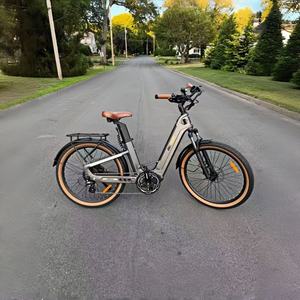 Vélo électrique de ville sportif <span class=keywords><strong>en</strong></span> fibre de carbone <span class=keywords><strong>EN</strong></span> <span class=keywords><strong>15194</strong></span>+CE, moteur arrière sans balais 750W, batterie lithium 48V, 7 vitesses, autonomie de 121 miles - Product Image 1