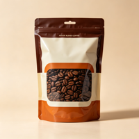 Sachets Doypack Personnalisés en Usine, Qualité Alimentaire, Gaufrage, Plusieurs Options de Fabrication pour l'Emballage de Grains de Café Torréfiés et de Thé Séché en Vrac