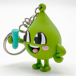 <span class=keywords><strong>Porte</strong></span>-clés 3D en silicone créatif en forme de poupée de dessin animé, mignon, pour <span class=keywords><strong>couple</strong></span>, accessoires de sac et de voiture, petit cadeau, vente en gros - Product Image 3