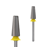 Forets à ongles en carbure de qualité supérieure 6.0*14.5 XF 5-en-1 à coupe croisée, embout conique arrondi, pour lissage et découpe