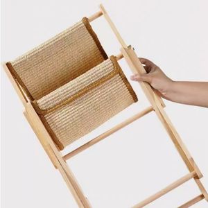 Einfarbiges hölzernes Katzen bett Hängematten liege Abnehmbarer Sisal kühler Verschleiß festes Katzen kratz pad für Hunde OEM ODM Handwäsche - Product Image 6