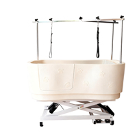 Piscine et baignoire multifonctionnelles de luxe écologiques pour toilettage et spa de chiens et animaux de compagnie en acier inoxydable, fer et plastique