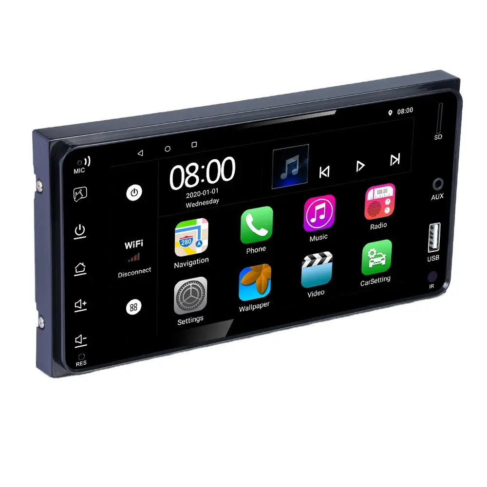 Universal 7" 2 Din Android 9.1 HD Touch Screen Car Radio GPS Navigation Multimedia Video Player Autoradio Stereo For Toyota
