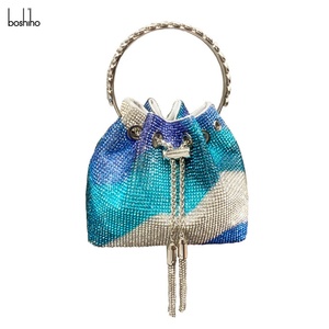 Boshiho Diamonds Bags Evening Clutch Bridal Wedding Party Bag Women Party <b>Purse</b> Shiny Crystal Rhinestone Bucket Bag - Product Image 2