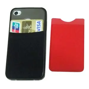 Custom Logo Fabric Sticky Cell Phone Card Holder