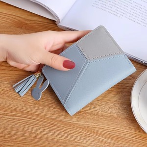 THK0070 Women's Purse with Tassel Handbag Handbag Money Hand Short Handbag <b>Metal</b> PU <b>Wallet</b> - Product Image 5