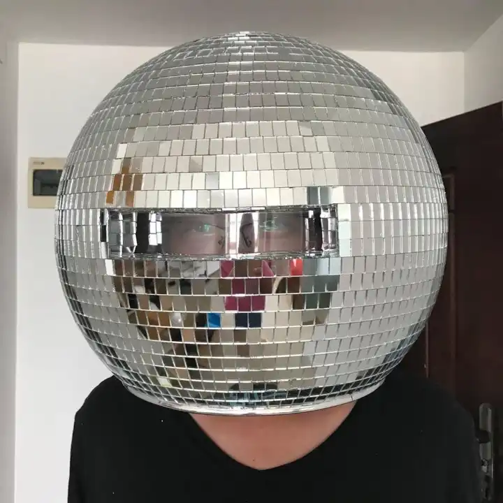 Source Accessoire de fête pour hommes, boules disco à led pour casque, avec  miroir pour costume on m.alibaba.com