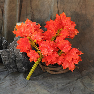 H12 B1 chống cháy ngọn lửa-retardan nhà máy mô phỏng bán buôn nhân tạo Red <span class=keywords><strong>Maple</strong></span> cây chi nhánh lá đỏ <span class=keywords><strong>Maple</strong></span> lá chi nhánh - Product Image 4