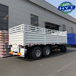 Lage Prijs 3-assige Dieplader Met Volledige Vrachtwagen Kant Dump Hek En Trekstang Sleepwagen Voor Vrachtvervoer - Product Image 3