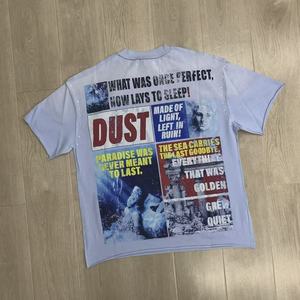 2026 Nuova T-shirt a maniche corte in cotone di alta qualità FIRST ROW, <span class=keywords><strong>abbigliamento</strong></span> firmato vintage di tendenza - Product Image 2