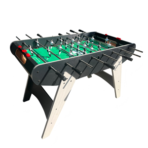 Table de baby-foot en bois de 52 pouces <span class=keywords><strong>pour</strong></span> deux joueurs, personnalisable, avec pièces en acier inoxydable, <span class=keywords><strong>pour</strong></span> l'intérieur, jouet sportif <span class=keywords><strong>pour</strong></span> enfants, idéale <span class=keywords><strong>pour</strong></span> la maison, les fêtes et les clubs - Product Image 1
