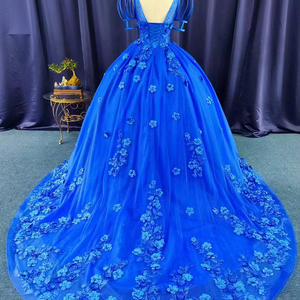 Jancember LSFL10 Stylilsh manga corta encaje flor vestido de fiesta vestidos de noche - Product Image 5