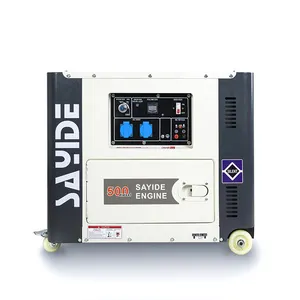 Taiyu Small power 220V 380V 50Hz Variable frequency generator diesel generator 10kw silent single phase for home