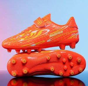 Chaussures de football blanches pour jeunes, respirantes, pour futsal, avec lacets réglables, pour l'entraînement, pour garçons et filles - Product Image 2