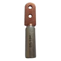 Cosse de câble de connecteur de bornes de tube à sertir de fil de cuivre étamé