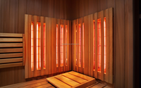 Tube chauffant halogène à spectre complet pour sauna, contrôlé par application à distance, construction métallique rapide, économe en énergie, de bureau/autoportant