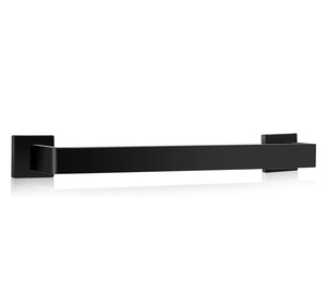 Juego de Accesorios de Baño de Hierro Negro Mate, Montado en la Pared, Kit Completo para Colgar Toallas, Calidad Confiable - Product Image 2