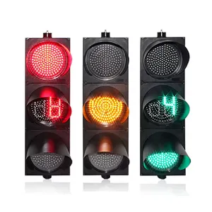 waterproof led countdown timer IP54 600*800 digital led traffic light countdown timer