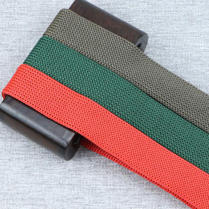 Ruban tricoté rayé en <span class=keywords><strong>acrylique</strong></span> de 2 cm et 2,5 cm, ruban plat tissé creux, corde colorée, accessoires pour vêtements de sport - Product Image 1