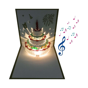 Tarjeta <span class=keywords><strong>de</strong></span> <span class=keywords><strong>Cumpleaños</strong></span> Pop 3D con Luz LED, Tarjeta <span class=keywords><strong>de</strong></span> Feliz <span class=keywords><strong>Cumpleaños</strong></span> con Música, Postal <span class=keywords><strong>de</strong></span> Felicitación <span class=keywords><strong>de</strong></span> Papel para Mamá, Esposa, <span class=keywords><strong>Hermana</strong></span>, Paquete <span class=keywords><strong>de</strong></span> 1 Paquete - Product Image 1
