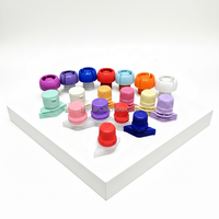 Capuchon de poche en plastique coloré à ouverture facile, écologique, durable, réutilisable et anti-fuite