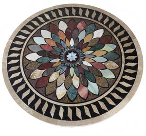 Plateau de table basse en marbre de design moderne, élégant, en pierre semi-précieuse, pour hôtel, coiffeuse, comptoirs de salle à manger et dessus de table - Product Image 1