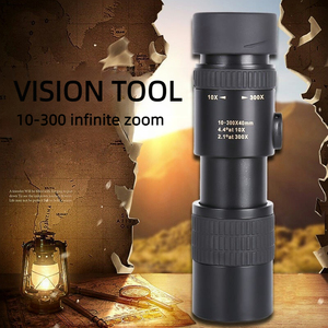 삼각대 전화 어댑터 BAK4 프리즘 및 FMC 렌즈 여행 조류 관찰을위한 방수 10-300X40 줌 단안 망원경 - Product Image 6