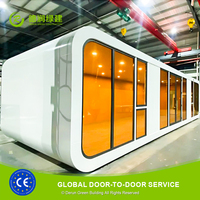 Prix direct usine Apple Cabin Pod avec système de maison intelligente et armoire de cuisine pour bar à café extérieur, magasin de détail, résistant au vent fort