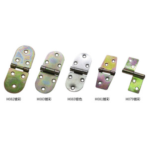 Furniture <b>Hinge</b> H073 Blue Zinc Plated Soft Closing Surface Mount Iron Standard H Type - Product Image 4