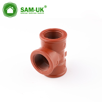 Connecteur de tubes en plastique de haute qualité, filetage PPH, raccord de drainage et d'alimentation en eau, 3 voies, raccords de tuyau emt