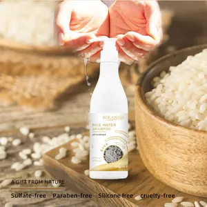 KOLANBIS Natural Rice Water Shampoo For Oily hair dandruff get rid of frizzy and dry hair