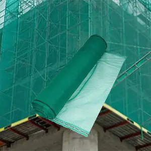 Jaring kaca depan pagar taman HDPE jaring keamanan perancah konstruksi plastik untuk bangunan