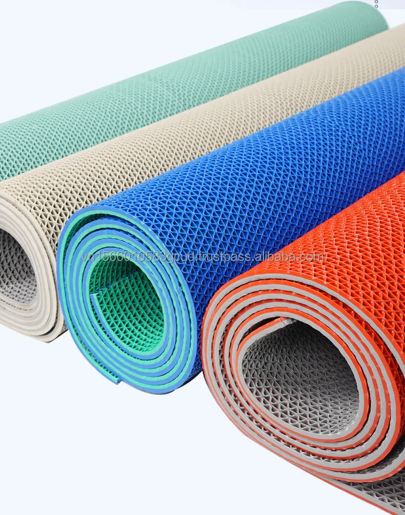 Không trơn trượt PVC thoát nước S mat, chống rách lỗ lớn PVC S mat, trong nhà/ngoài trời sử dụng