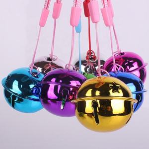 40mm Mehrfarbige DIY-Bastelglocken Metallglöckchen Weihnachtsglocken für Festdekorationen Katzen- und Hundetürklingeln - Product Image 3
