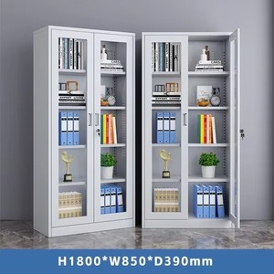 Armoire de classement métallique à 2 portes, meuble de rangement en acier, armoire de classement en fer - Product Image 2