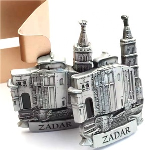 Imán de Refrigerador de Metal Antiguo Personalizado de Fábrica China, Imán de Refrigerador 3D Personalizado de la Ciudad de Zadar para Recuerdo de <span class=keywords><strong>Croacia</strong></span> - Product Image 3