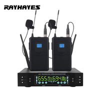 Mikrofon Lavalier UHF RAYHAYES KU-211 Dengan Transmitter Bodypack Nirkabel untuk Pengajaran