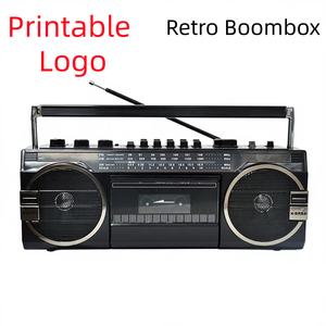Reproductor de Casetes Retro Portátil, Radio AM FM SW, Grabadora de Casetes, Reproductor de MP3 TF, Sistema de Audio BT para el Hogar y Exteriores - Product Image 1