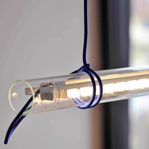 Designer One Line Pendant <b>Light</b> Long <b>Led</b> Adjustable Height For Dining Room Study Bar Modern Glass <b>Lamp</b> - Product Image 1