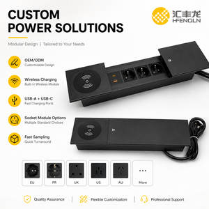 Enchufe Deslizante con Diseño Oculto Personalizado, Enchufe Eléctrico Deslizante para Escritorio, Enchufe de Alimentación para Muebles de Oficina - Product Image 3