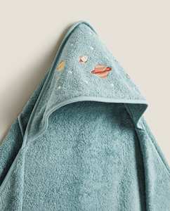 2025 nouveau lueur enfants Poncho serviette bébé serviette de bain personnalisé enfant serviette couleur coton éponge à capuche bébé vêtements - Product Image 5
