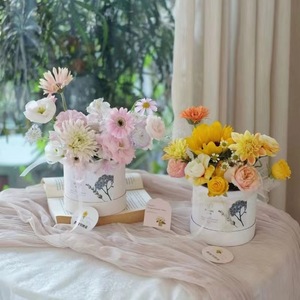 Bán buôn màu hồng đồng bằng nắp rỗng và cơ sở các tông hoa hồng/xi lanh đóng gói Hộp Quà tặng đám cưới bao bì cho hộp ống tròn - Product Image 6