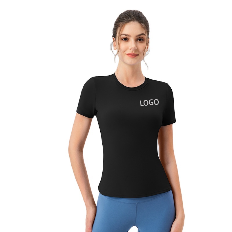 Women's Breathable Sports T-Shirt Slimming Short Sleeves for Yoga Fitness Running & Workout Perfect Fitness Top