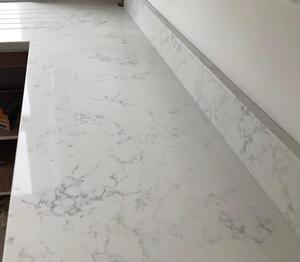 Carrara Đá Cẩm Thạch Trắng Phong Cách Đá Thạch Anh Giá Nhân tạo thạch anh đá bảng bàn bếp - Product Image 4