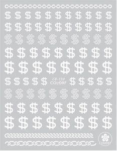 TSZS rico estilo rico manicura pegatina 3D dinero dólar signo uñas arte pegatinas holográfico divertido dinero uñas calcomanía - Product Image 5