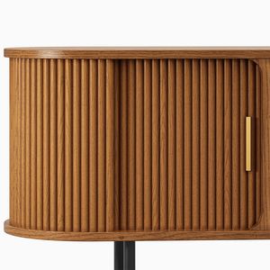 New Design Modern 70" <strong>Oval</strong> Wooden <strong>TV</strong> <strong>Stand</strong> - Product Image 4