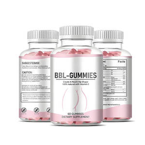 ויטמין ותוסף מזון bbl gummies butots גדול שחור טבעי ירך הגדלת גוף simming gummies עבור התחת וירכיים - Product Image 1